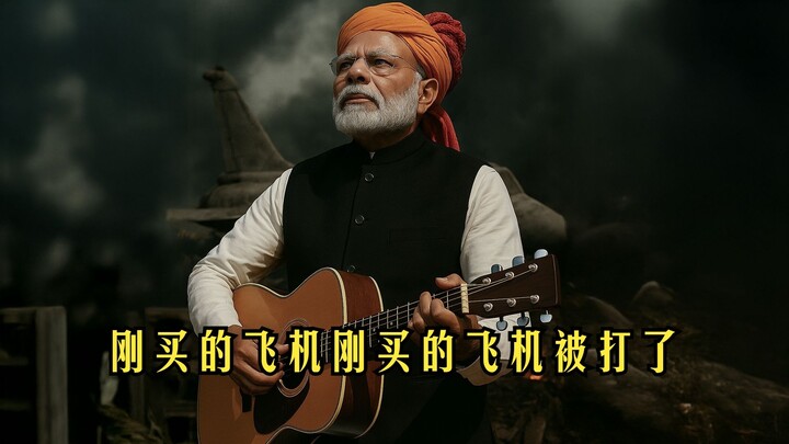 Lão tiên Modi say mê vừa đàn vừa hát: Máy bay mới mua, máy bay mới mua bị bắn rồi!