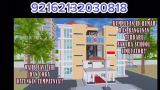 KUMPULAN ID RUMAH DAN BANGUNAN TERBARU SAKURA SCHOOL SIMULATOR!!