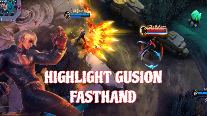 Gusion Mode Sad🤡Fasthand Combo😮