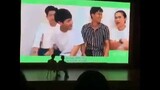 offgun looking at their past video at fanmeeting
