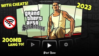 GTA San Andreas Mobile Version | 200Mb Only | With Cheats | Download na!