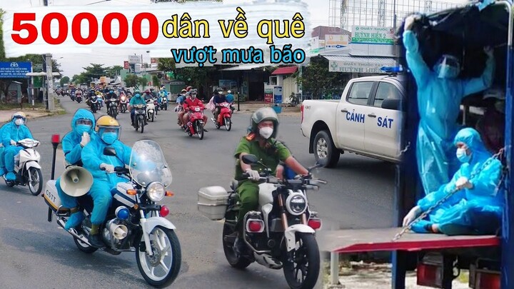 Đưa hơn 50000 người dân An Giang về quê trong mưa bão ngày 12/10