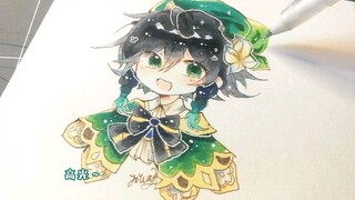 Semi-Pseudo Watercolor Coloring Process (Tutorial