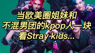 Saya dan saudara perempuan saya yang Eropa dan Amerika menonton Stray Kids bersama...