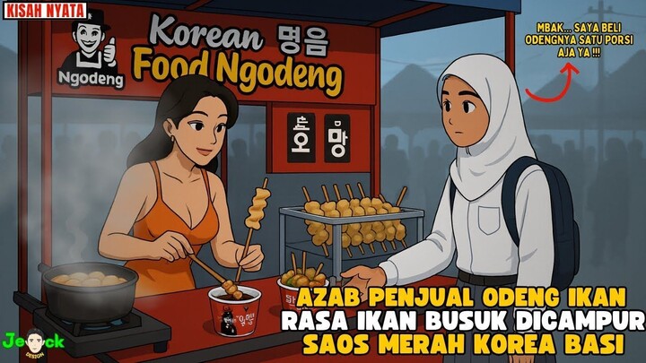 AZAB PENJUAL ODENG IKAN RASA IKAN BUSUK DICAMPUR SAOS MERAH KOREA BASI