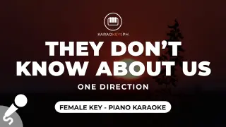 They Don't Know About Us - One Direction (Female Key - Piano Karaoke)