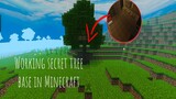 How to make a secret tree base in Minecraft