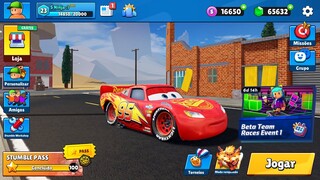 Liberei a Skin do RELÂMPAGO MCQUEEN no Stumble Guys