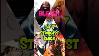 Top 7 strongest bankai in Bleach #bleach #bleachtybw #animeinhindi #shorts #bankai #anime