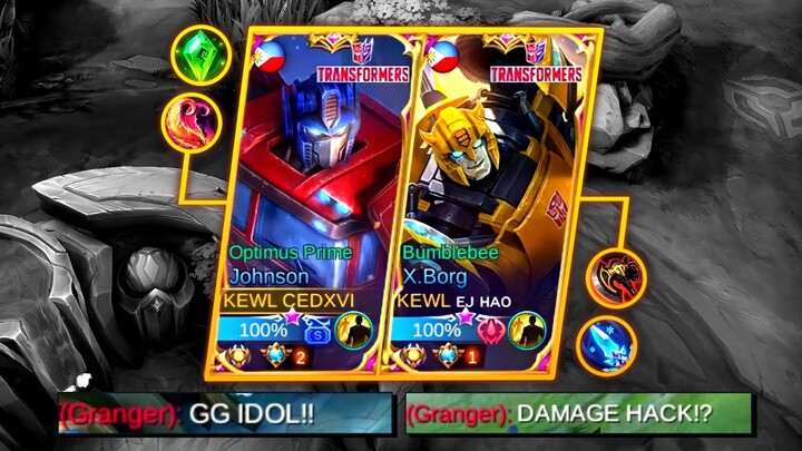 JOHNSON OPTIMUS PRIME + BUMBLE BEE = MENACE!! | MLBB