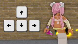 Roblox Murder Mystery 2, BUT I ONLY Use ARROW KEYS..