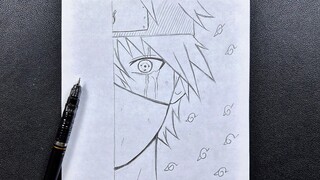 How to draw kid kakashi anbu | Easy to draw