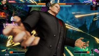 KOF15　最強ギースvsコンボアテナ　7割元気玉コンボvs24Hitレイジングコンボ　最後の怒涛の展開が熱すぎる