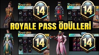 M14 ROYALE PASS ÖDÜLLERİ | 1 - 50 LEVEL ROYALE PASS ÖDÜLLERİ | PUBG MOBILE