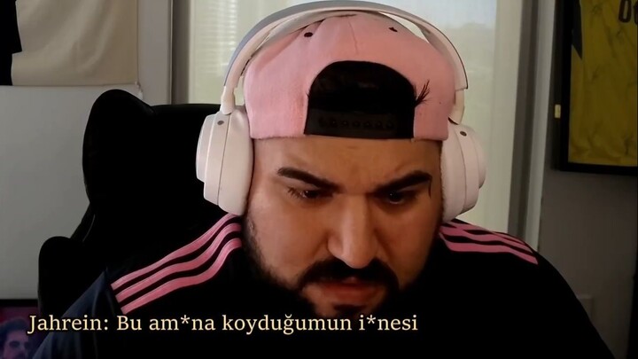Jahrein ve Canbequit birbirine çok ağır sövüyor daha sonra barışıyor