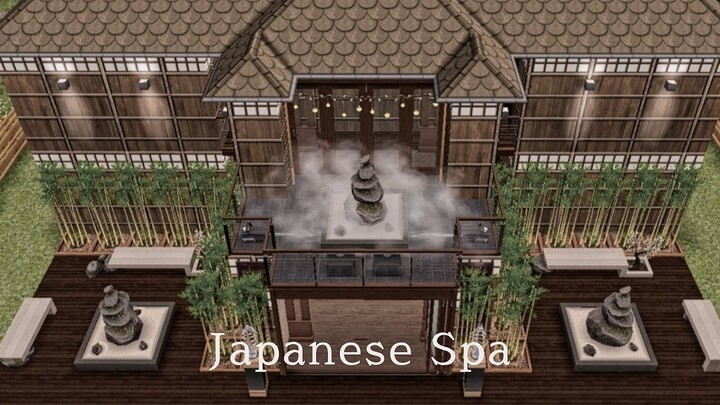 japanese spa tour + floor plans | sims freeplay