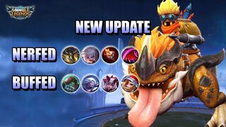 NEW UPDATE - URANUS, RUBY, HP AND MANA REGEN STATS - PATCH NOTES 1.4.98 MLBB
