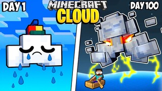 I Survived 100 Days as a CLOUD in Minecraft