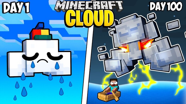 I Survived 100 Days as a CLOUD in Minecraft