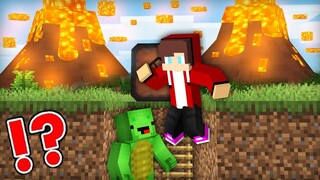 VOLCANO vs. Mikey & JJ's Doomsday Bunker in Minecraft Challenge (Maizen Mizen Mazien)