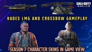 *NEW* SEASON 7 LEAKS | HADES LMG AND CROSSBOW GAMEPLAY | S7 CHARACTER SKIN IN GAME VIEW | AND MORE