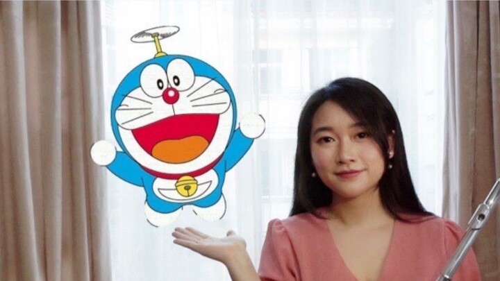 [Flute] Nostalgia masa kecil dengan "Lagu Doraemon" Doraemon OP