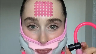 An ASMR facial enhancement video—I don't know if it works, but I wish her success.