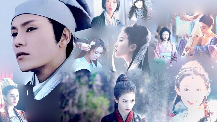 Snow Swordsman Female Group Portrait Ancient Costume Goddess [Love is Difficult]