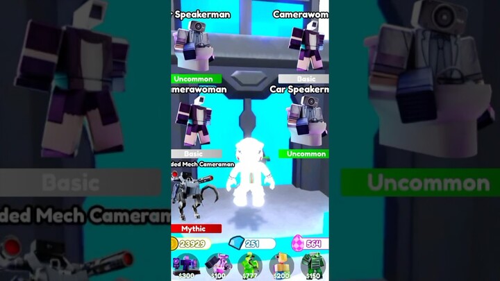 OMG!! AKU DAPET UNIT MYTIC TERBARU UPGRADED MECH CAMERAMEN 😮😮#roblox #shorts #shorts