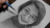 Drawing Portrait Using Charcoal | Commission Art