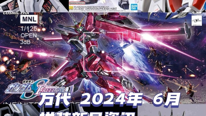 万代2024年6月拼装新品资讯。