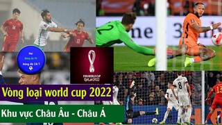 TIN BÓNG ĐÁ KẾT QUẢ VÒNG LOẠI WORLD CUP 2022 KHU VỰC CHÂU Á, CHÂU ÂU , BẢNG XẾP HẠNG