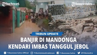 Akibat Tanggul Jebol, Puluhan Rumah di Lorong Merpati Mandonga Kota Kendari Terendam Banjir