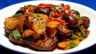 NẤM ĐÔNG CÔ TƯƠI RIM THƠM món chay ngon dễ làm - Thanh cooking