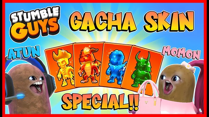 GACHA !! ATUN KENTANG BORONG SKIN SPECIAL STUMBLE GUYS !! Feat @MOOMOO