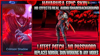 Hayabusa Shadow Of Obscurity Script | HD Effects | Real Audio | HD Sharebackground | Mobile Legends