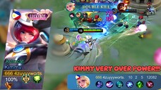 Kimmy Very Over Power | The Best Gameplay Kimmy, Best Build and Emblem Kimmy | Tutorial Kimmy 🔥🔥