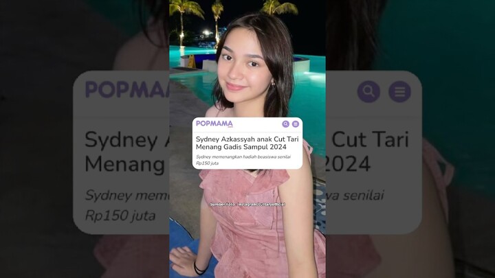 Sydney Azkassyah Anak Cut Tari Menang Gadis Sampul 2024 #gadis #cantik #cuttari