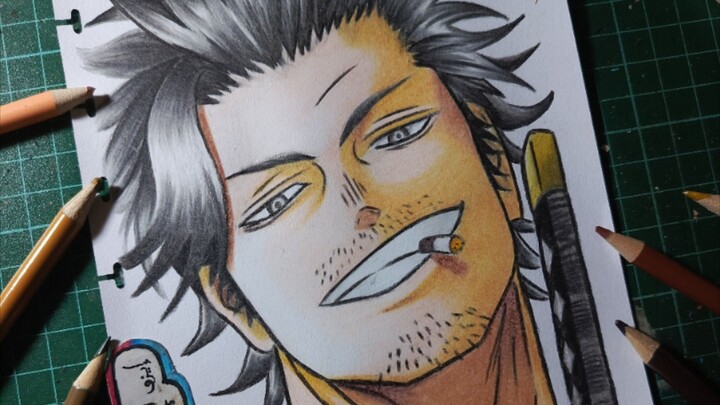 Drawing Yami Sukehiro from Black Clover
