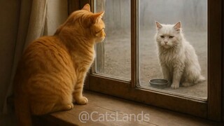 Ginger Mama Cat Feeds the Hungry Cats — A Soup Kitchen Full of Love