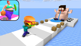 Monster School FAT 2 FIT 5 CHALLENGE - มายคราฟแอนิเมชั่น