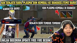 ADA SENJATA BARU TEMBUS TEMBOK & BANYAK ITEM BARU KEREN! INILAH BOCORAN UPDATE FF BESOK! 😱