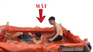 Tạo 1 Chiếc Bể Bơi Ngoài Trời | Create an outdoor swimming pool | QUANG TUẤN