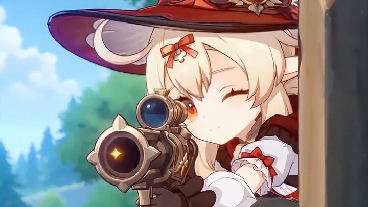 Klee langsung mengajak Sang Komandan Besar jalan-jalan!