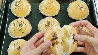 Bánh Bao Nướng Nhân Trứng Sữa đơn giản - Món Ăn Ngon Mỗi Ngày