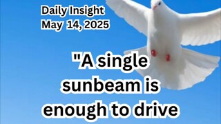 Daily Insight May 14, 2025 #faith #Saints  #Insight