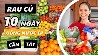 [HỌC LÀM NƯỚC ÉP] RAU CỦ NGẬP ĐẦU CHO 10 NGÀY UỐNG NƯỚC ÉP CẦN TÂY