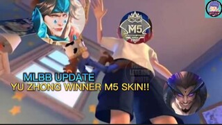 YU ZHONG WINNER SO M5 WORLD CHAMPIONSHIP AS SKIN AND PRIME CONGRATULATIONS MLBB UPDATE #mlbb update