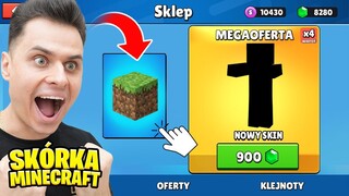 Kupiłem MINECRAFTOWY SKIN ZA 900 GEMÓW w Stumble Guys!