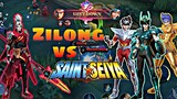WHO WILL WIN! Zilong Vs SAINT⭐SEIYA ZILONG PLAY MOBILE LEGENDS